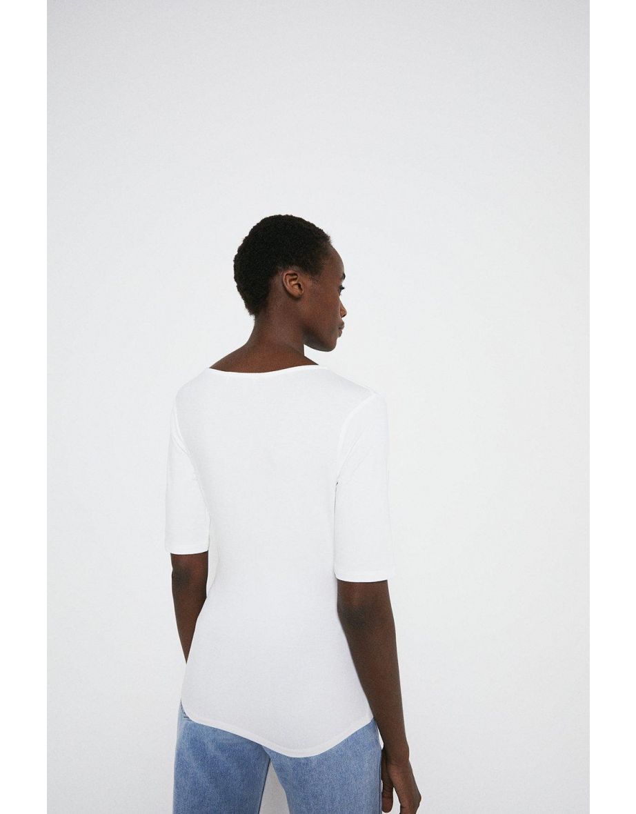 Wrap Short Sleeve Top - 2