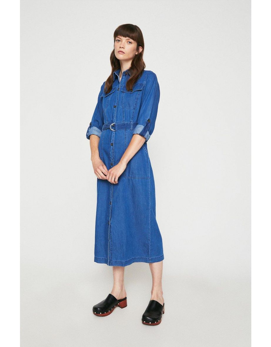 Warehouse chambray dress hotsell