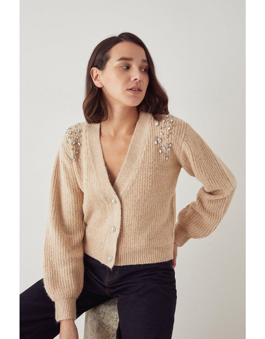 warehouse cropped cardigan