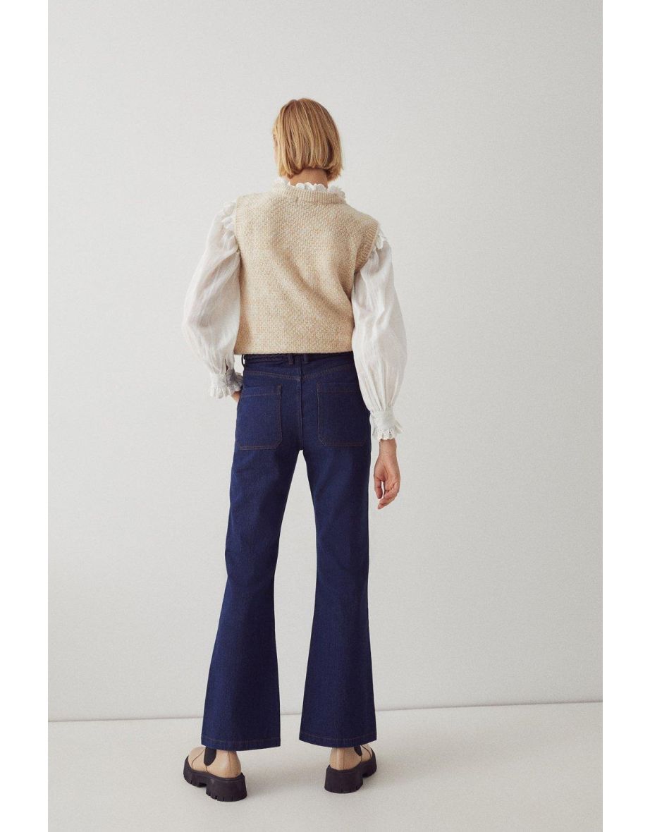 74s Denim Plait Flare Jean - 2