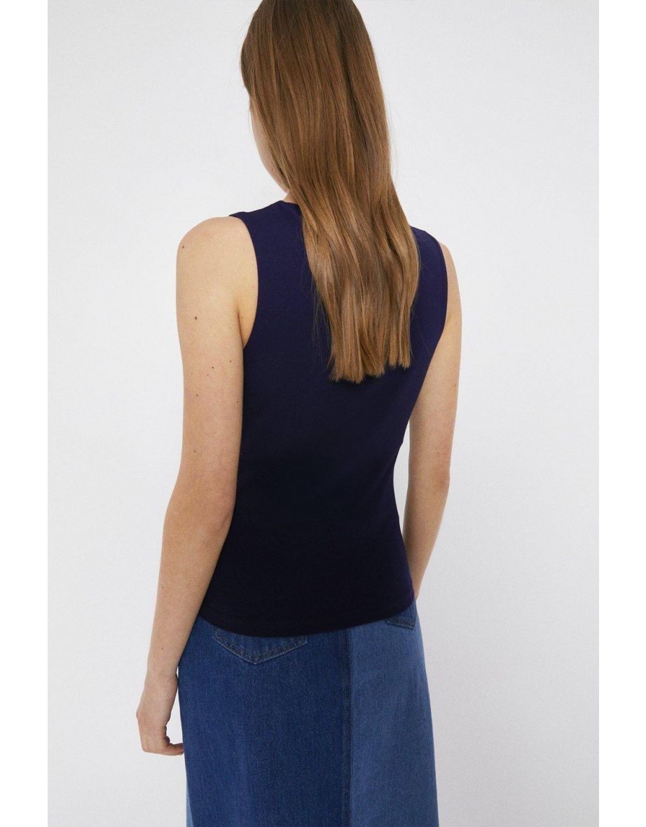 Organic Cotton Essential Scoop Neck Vest - 2
