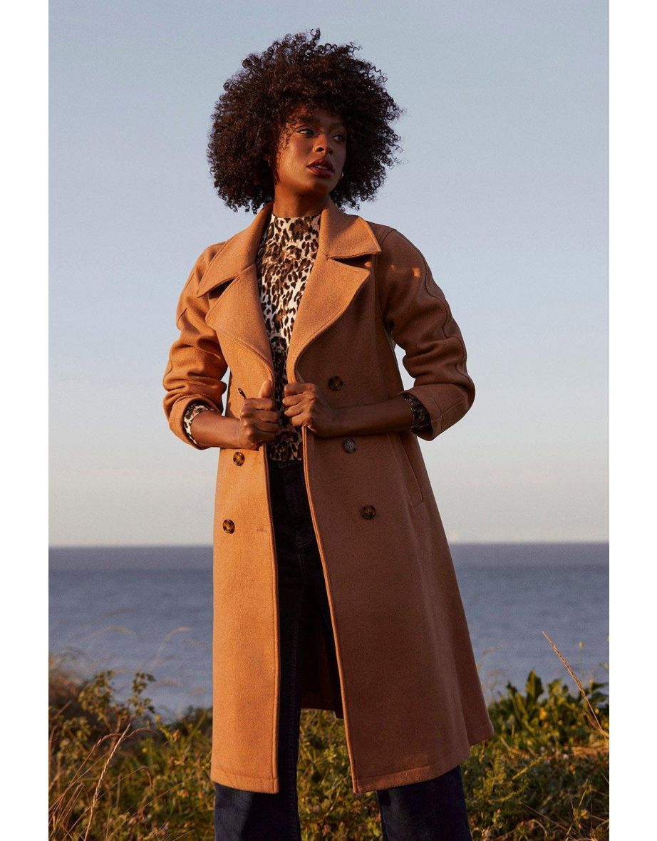 Unlined Double Breasted Coat