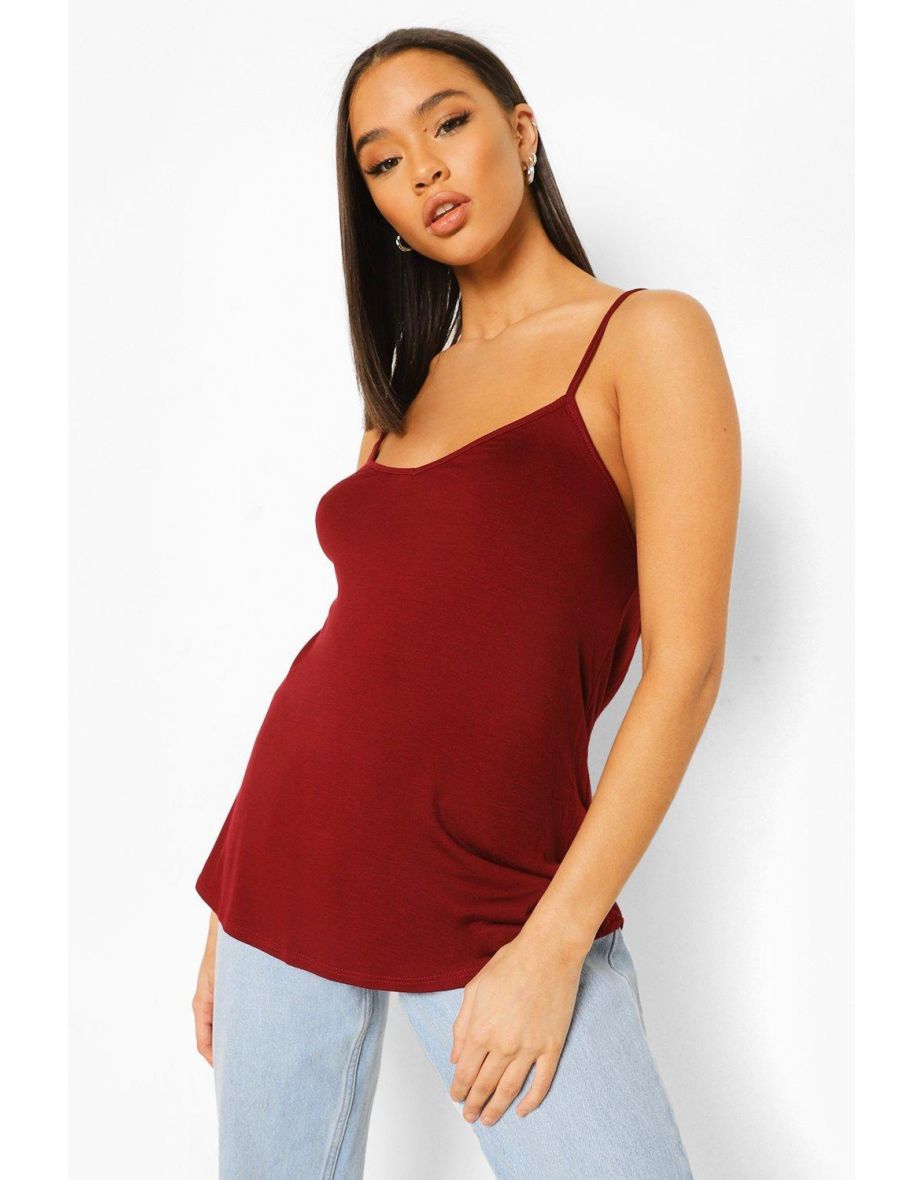 Basic Swing Cami Top - wine - 3