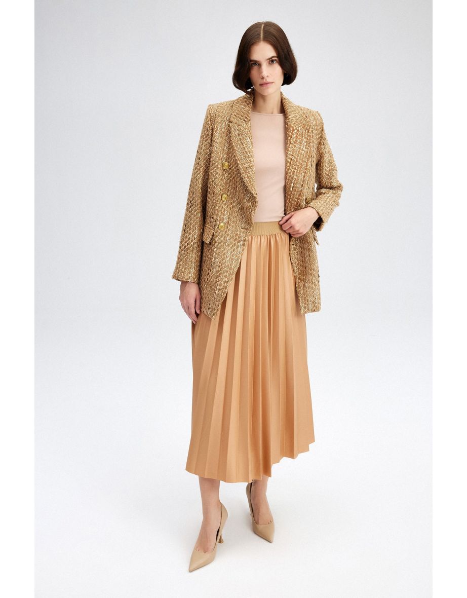 Touché Camel PLEATED SKIRT
