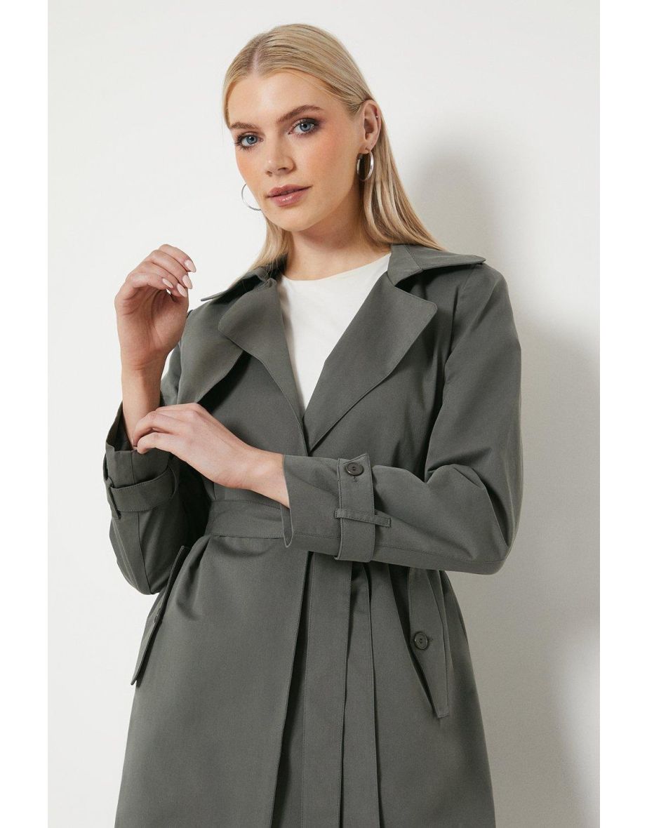 Principles by Debenhams Premium Belted Grey Trench Coat - 3