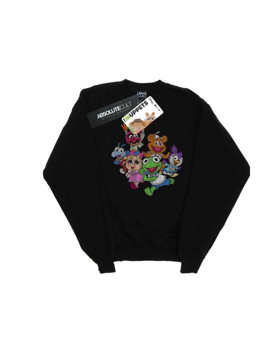 Disney Girls The Muppets Muppet Babies Colour Group Sweatshirt - Black - 1