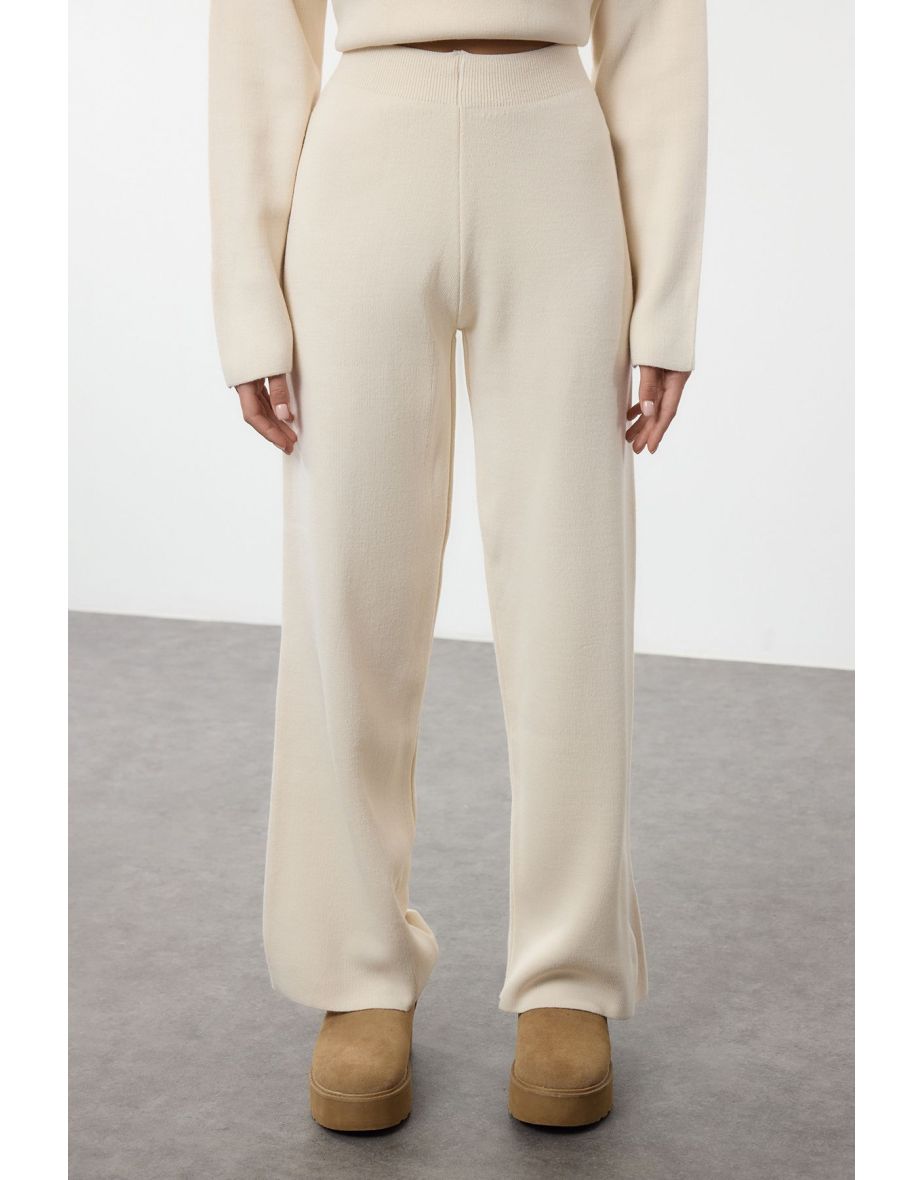 Basic Plain Knitwear Bottom-Top Set T - 4