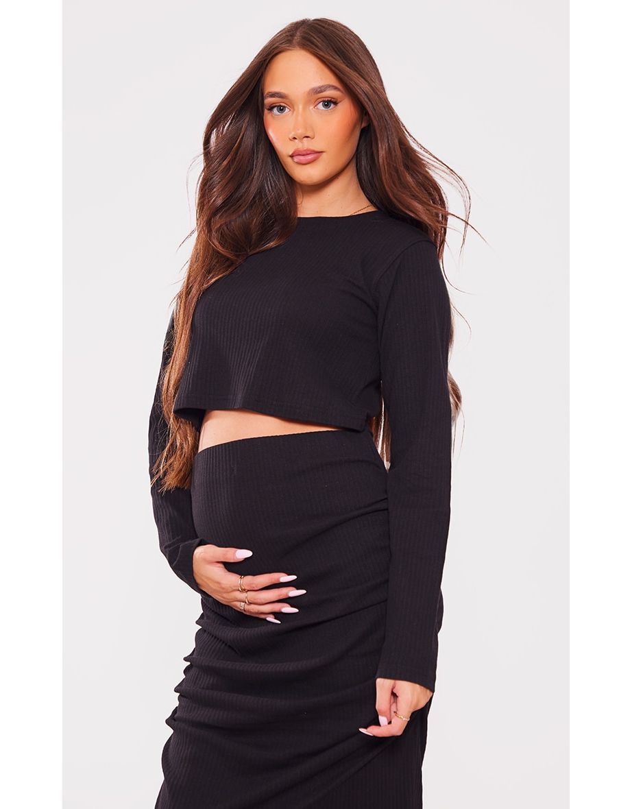 Long sleeve crop top dress best sale