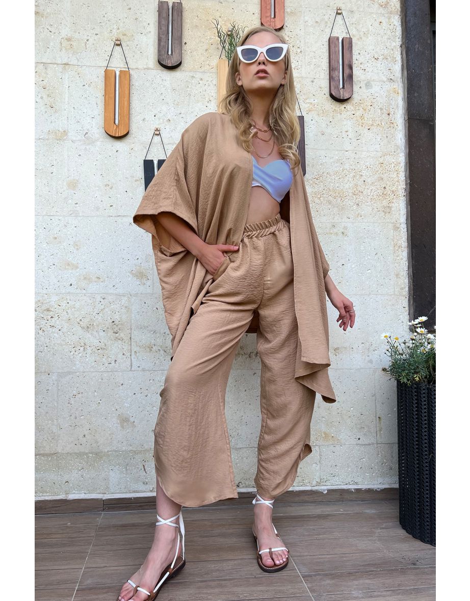 Two-Piece Set - Beige - Oversize - 3