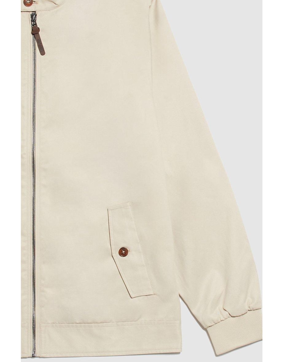 Cotton Harrington Jacket - stone - 2