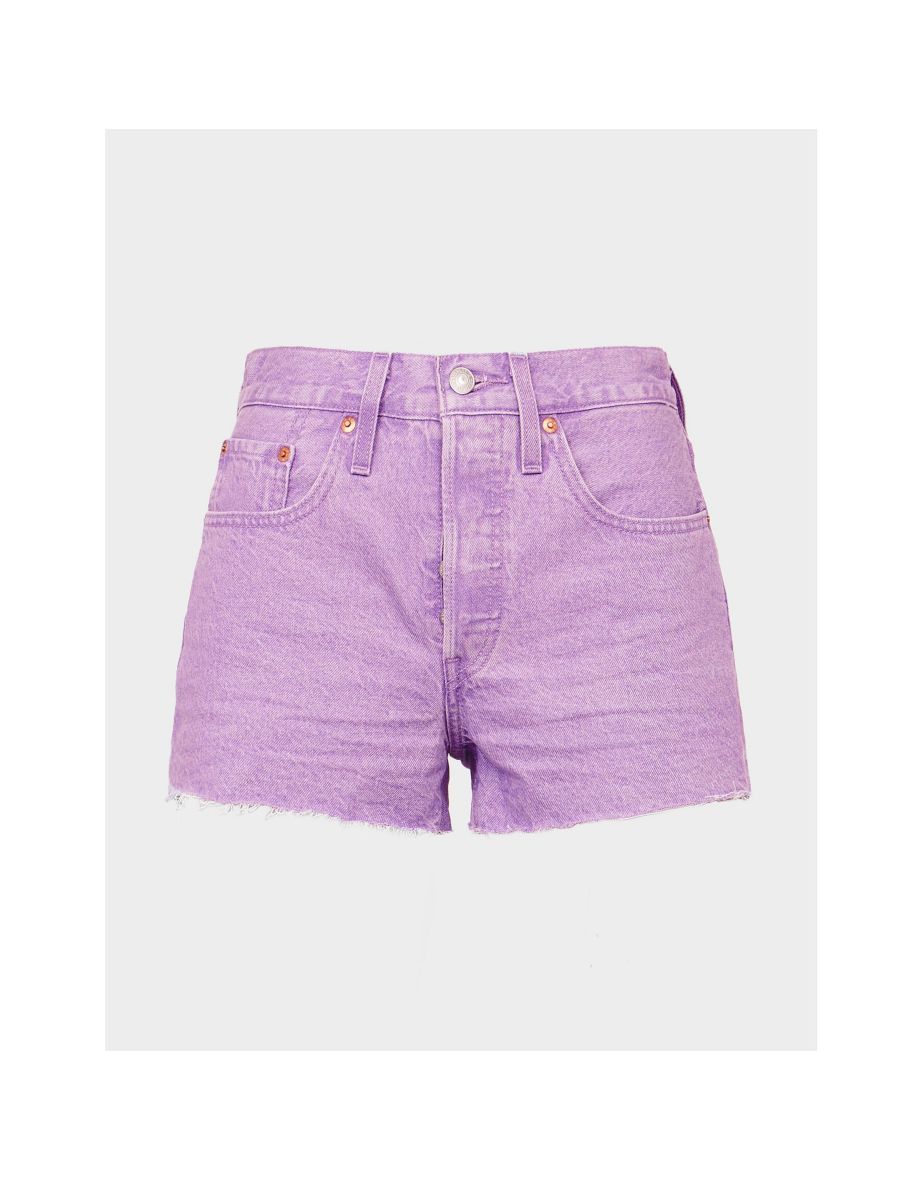 Women's Levis 501 Original Shorts in Purple - 4