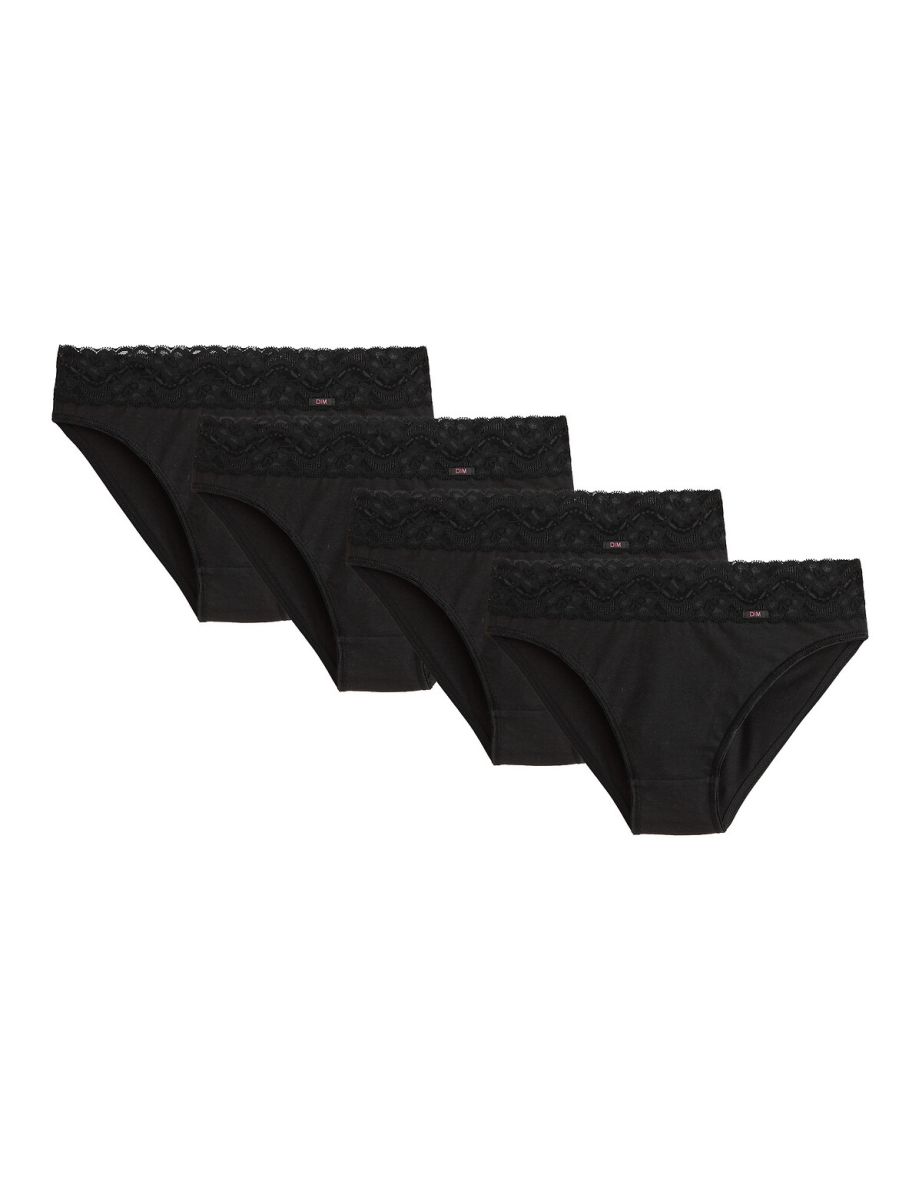 Pack of 4 Midi Knickers in Stretch Cotton - 3