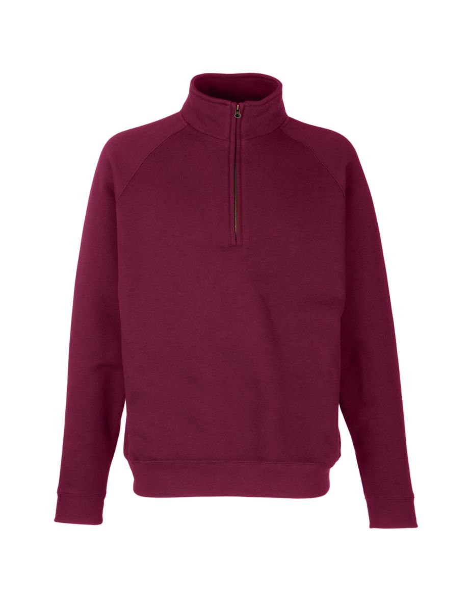 Fruit of deals the loom zip neck sweatshirt