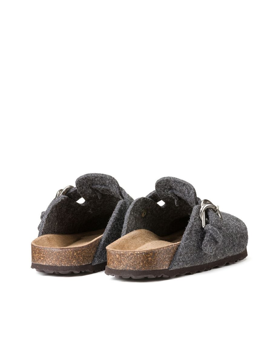Felt Clog Mules - 3