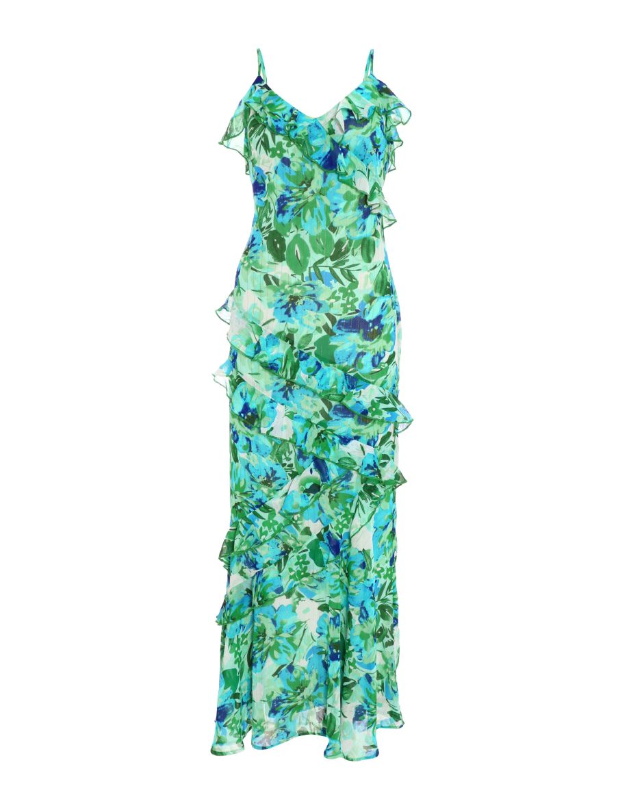 Quiz Floral A-Line Maxi Smock Dress - 5