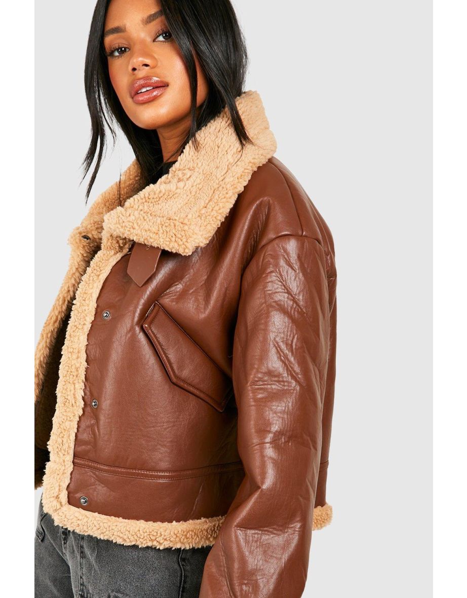 Teddy Trim Aviator - chocolate - 3