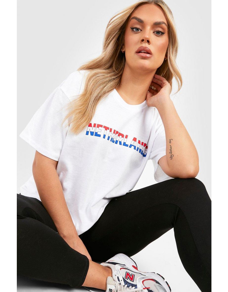 Plus Netherlands Oversized T-shirt - white