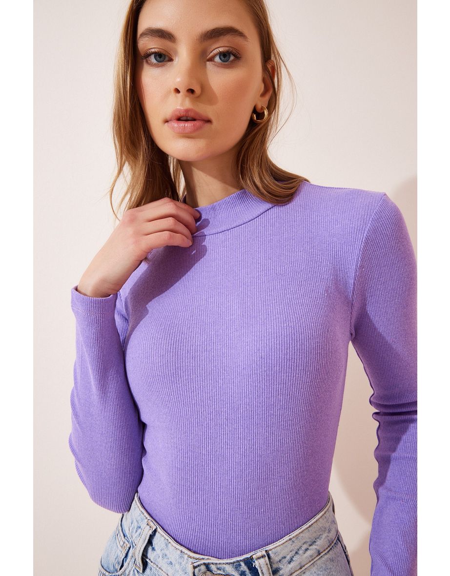 Lilac turtleneck sweater best sale