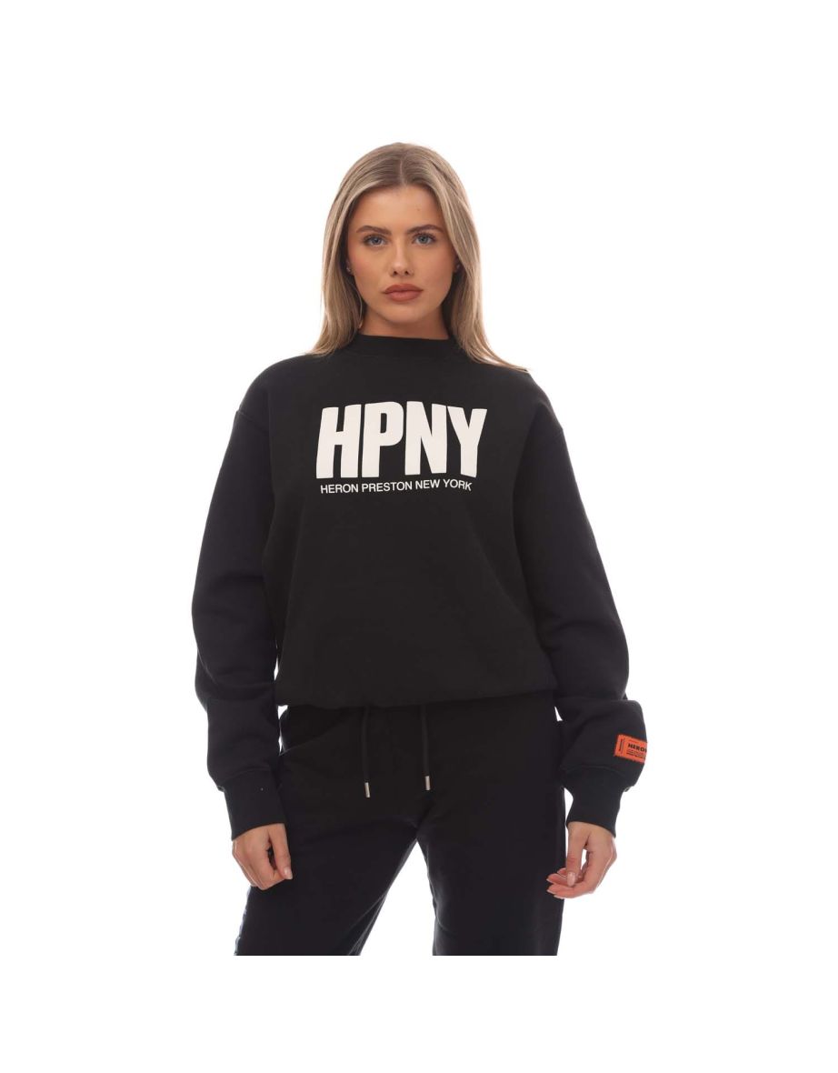 Women's Heron Preston Regular HPNY Crewneck Sweatshirt in Black