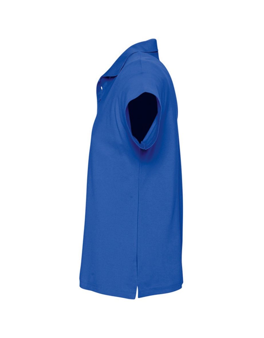 SOLS Mens Summer II Pique Short Sleeve Polo Shirt - Royal Blue - 2