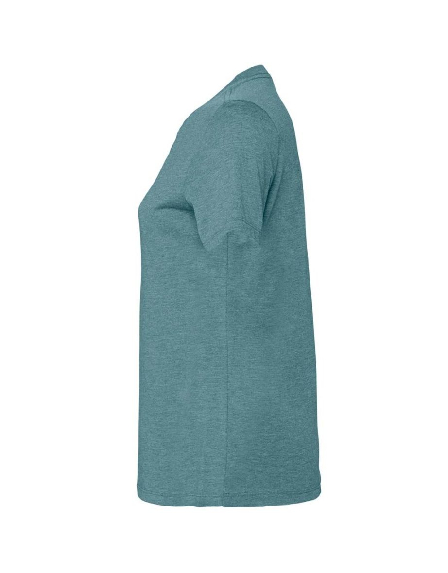 Bella + Canvas Womens/Ladies CVC Relaxed Fit T-Shirt - Deep Teal Heather - 2