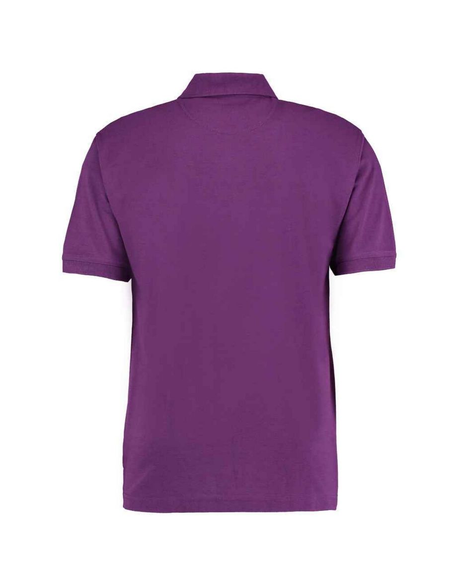 Kustom Kit Mens Klassic Piqué Polo Shirt - Dark Purple - 1