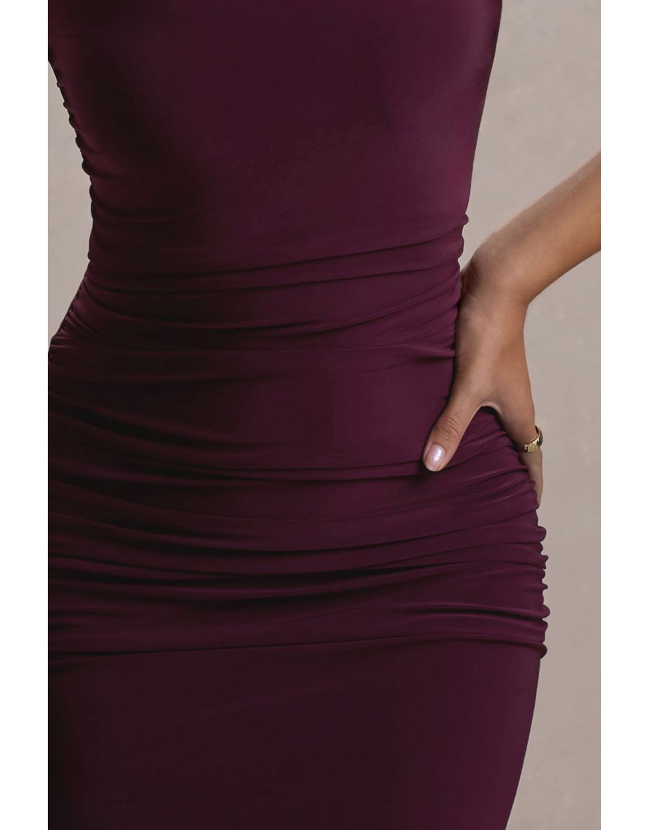 Dalarie | Port One-Shoulder Gathered Maxi Dress - 5