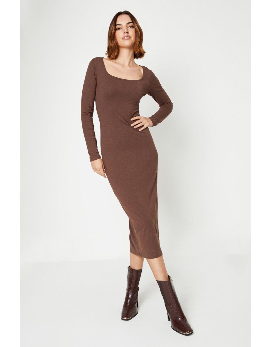 Oasis long 2024 sleeve dress