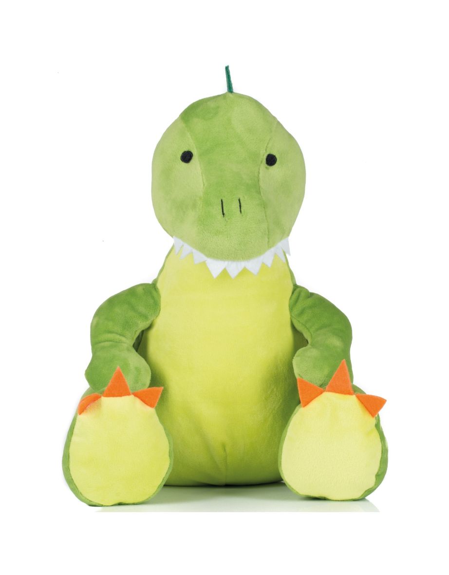 Mumbles Childrens/Kids Zippie Plush Dinosaur Toy - Green