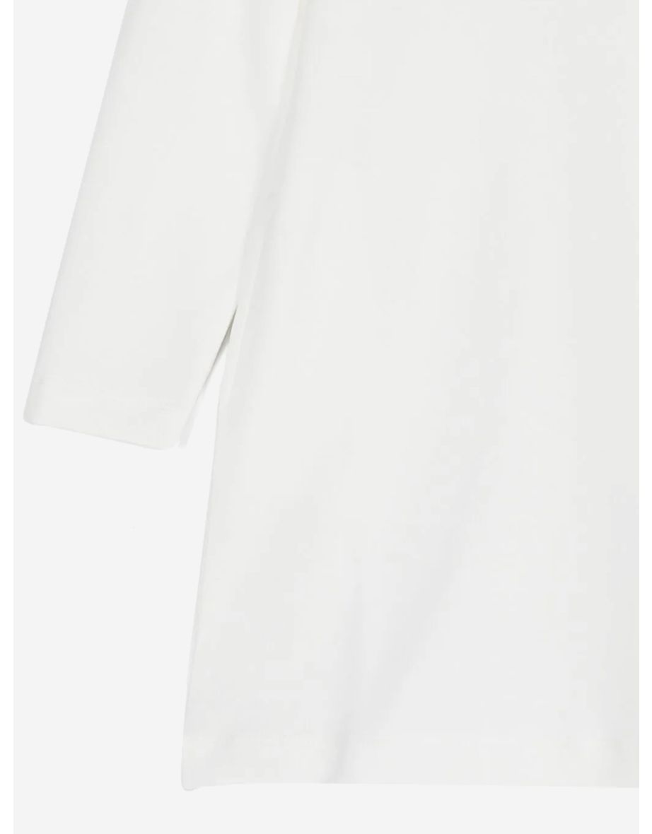 Moschino Girls Teddy Bear Jersey Dress in Ivory - 3