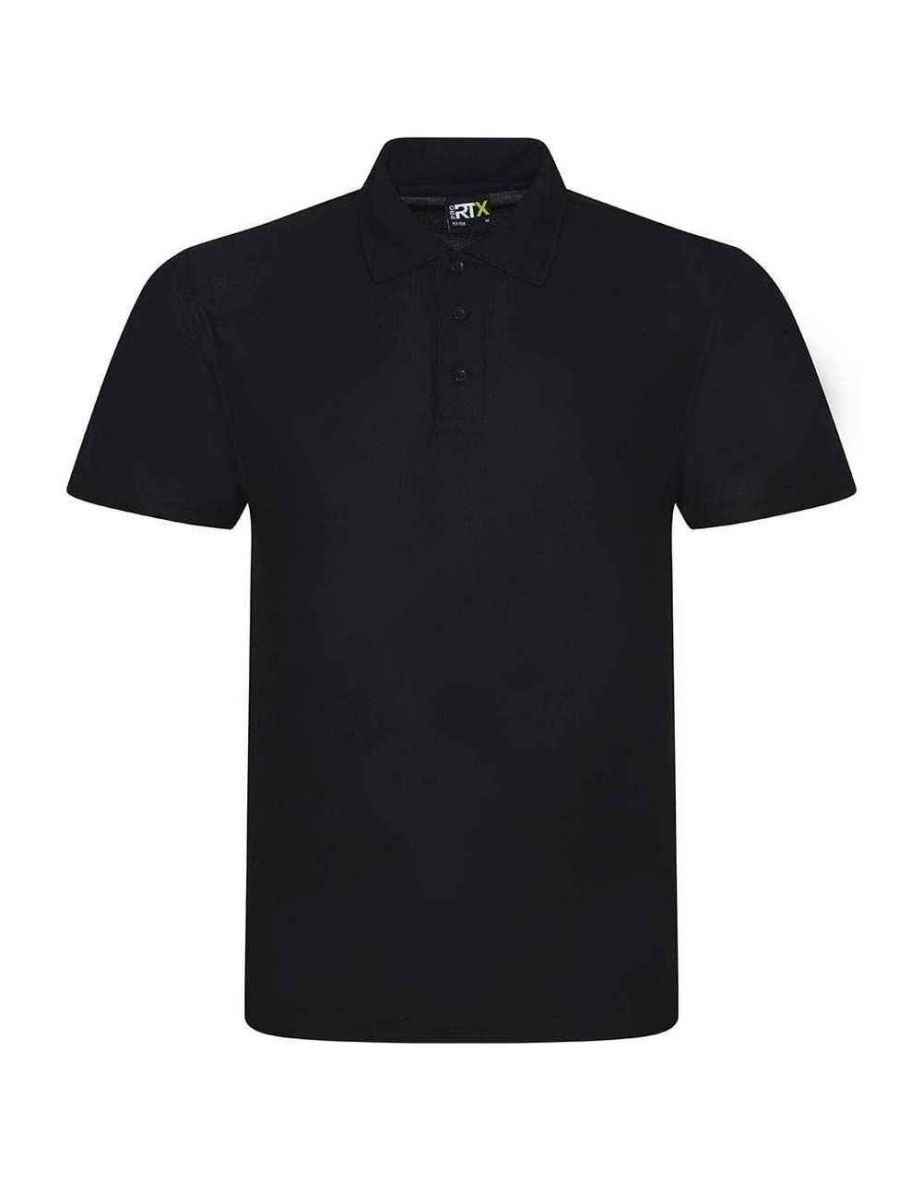 PRO RTX Mens Polyester Polo Shirt - Black