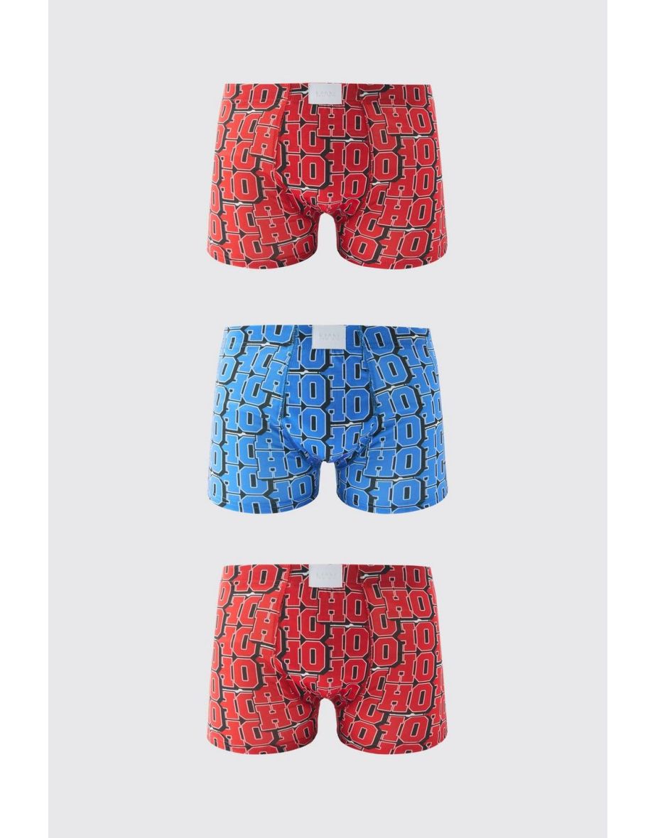 2 Pack Christmas Boxers with Woven Tab