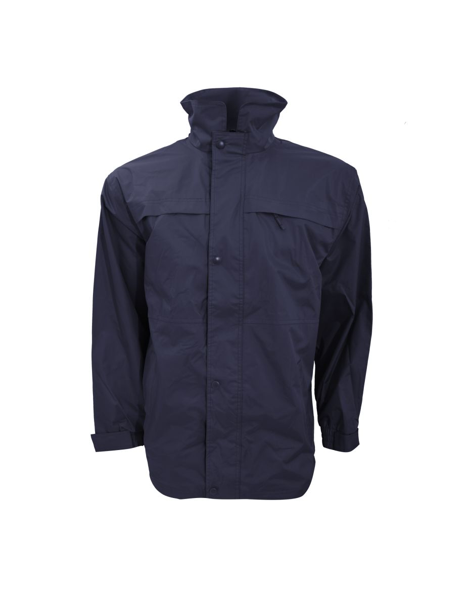 Result Mens Mid-Weight Multi-Function Waterproof Windproof Jacket - Navy/Sand