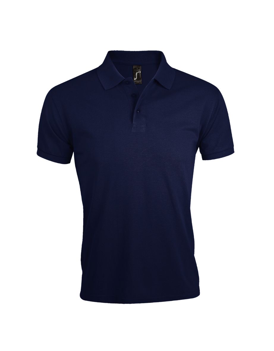 SOLs Mens Prime Pique Plain Short Sleeve Polo Shirt - French Navy