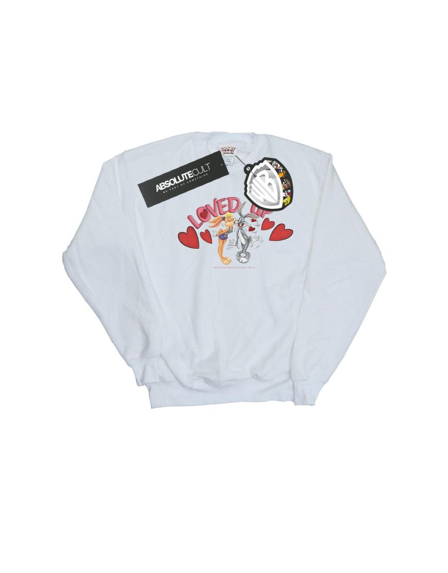 Looney Tunes Boys Bugs Bunny And Lola Valentine´s Day Loved Up Sweatshirt - White