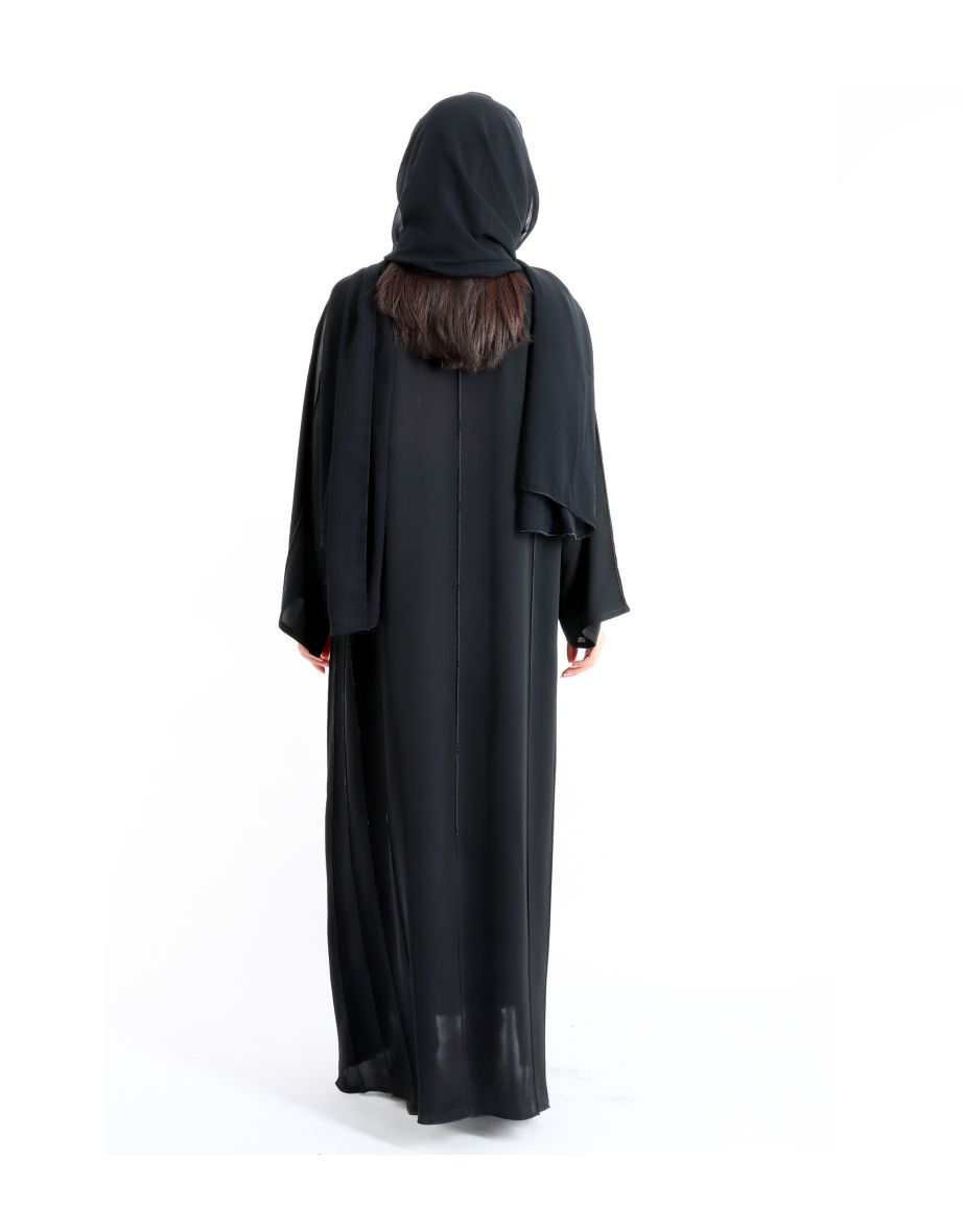 Royal Elegance Handwork Emirati Abaya - 3