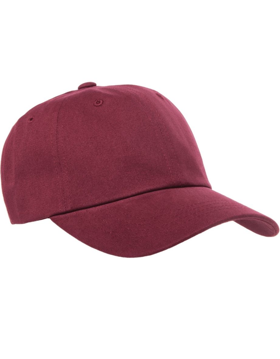 Flexfit By Yupoong Peached Cotton Twill Dad Cap - Maroon - 3