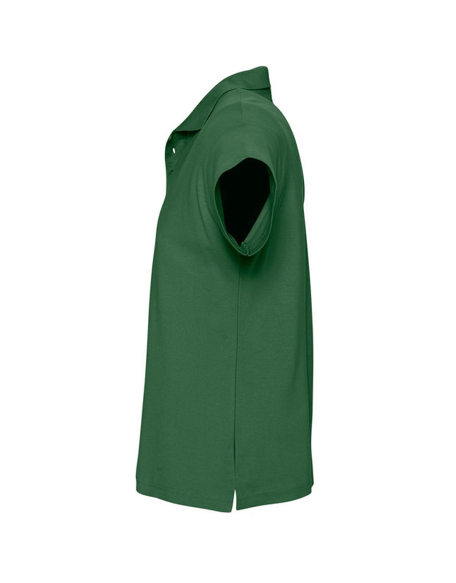 SOLS Mens Summer II Pique Short Sleeve Polo Shirt - Forest Green - 2