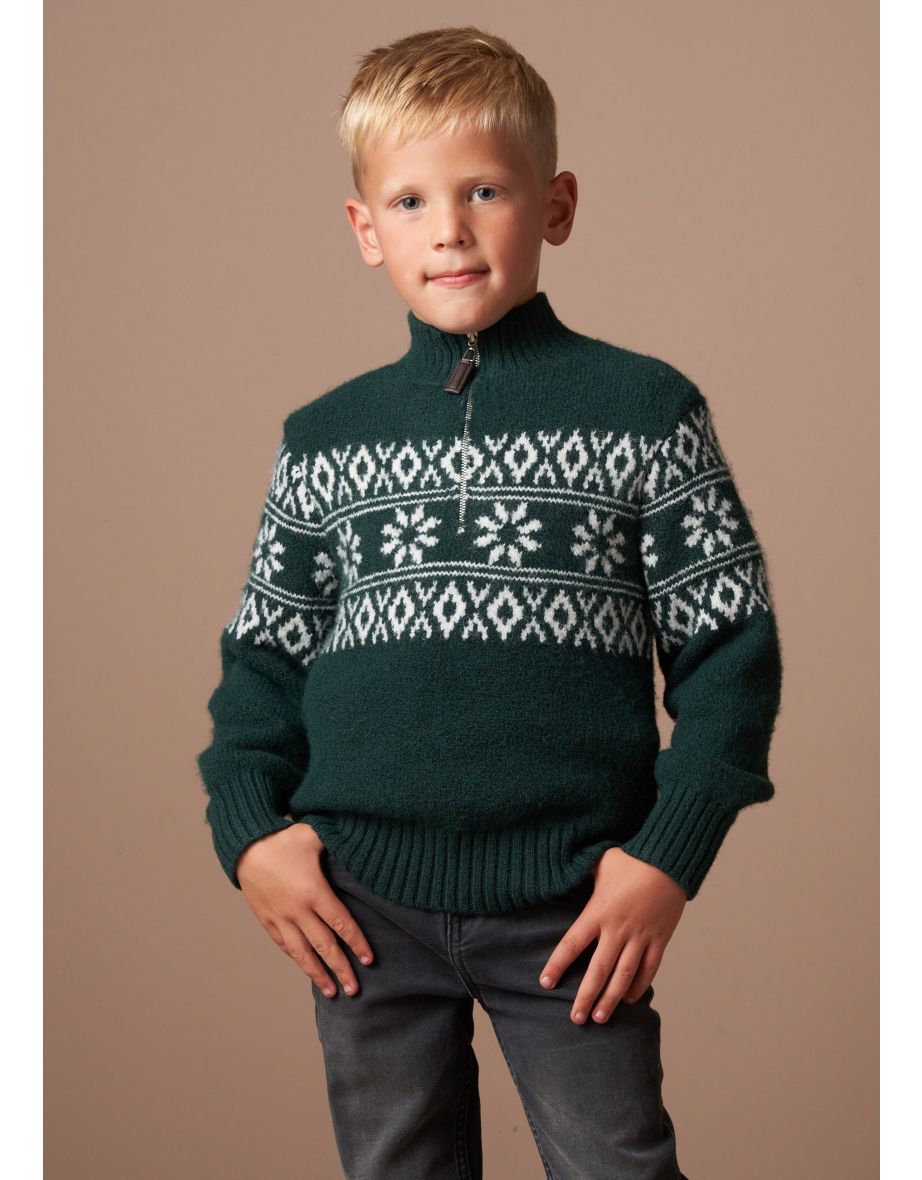 Conrin Green Fairisle Jumper