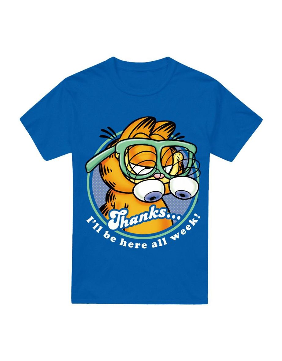 Garfield Mens Performing T-Shirt - Royal Blue