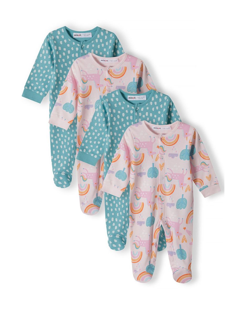 Shop 4 Pack Baby Girl Sleepsuit Online in Oman VogaCloset