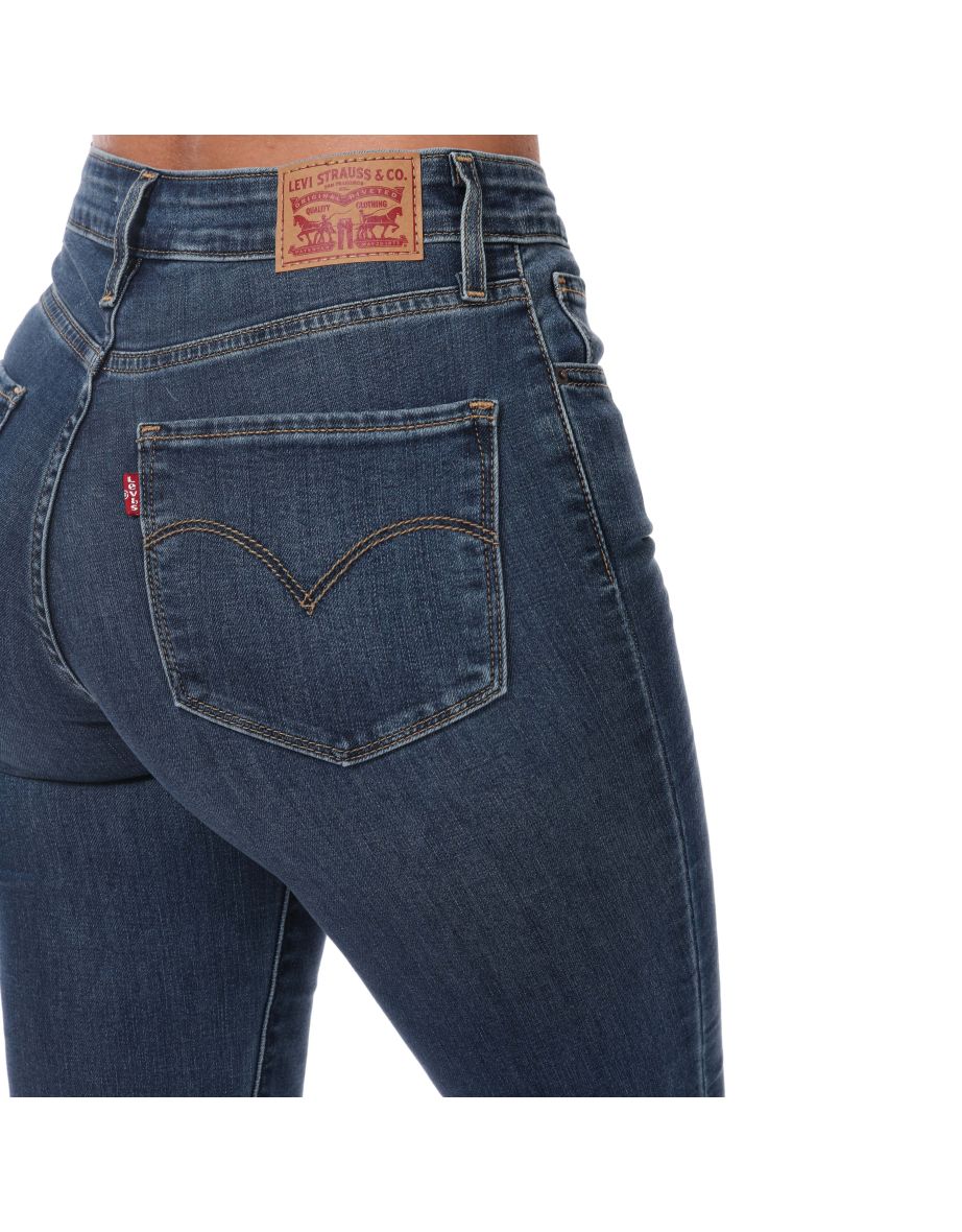 Women's Levis 721 High Rise Skinny Jeans in Blue - 2