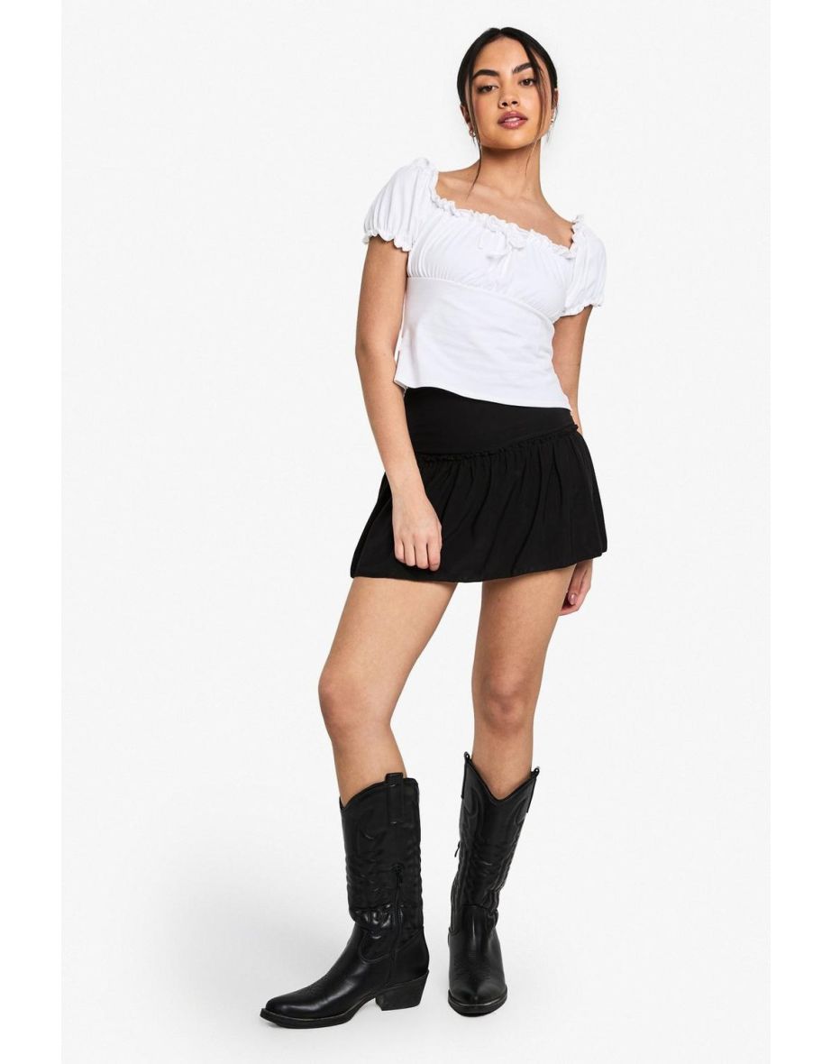 FIRLL FLIPPY MINI SKIRT - black