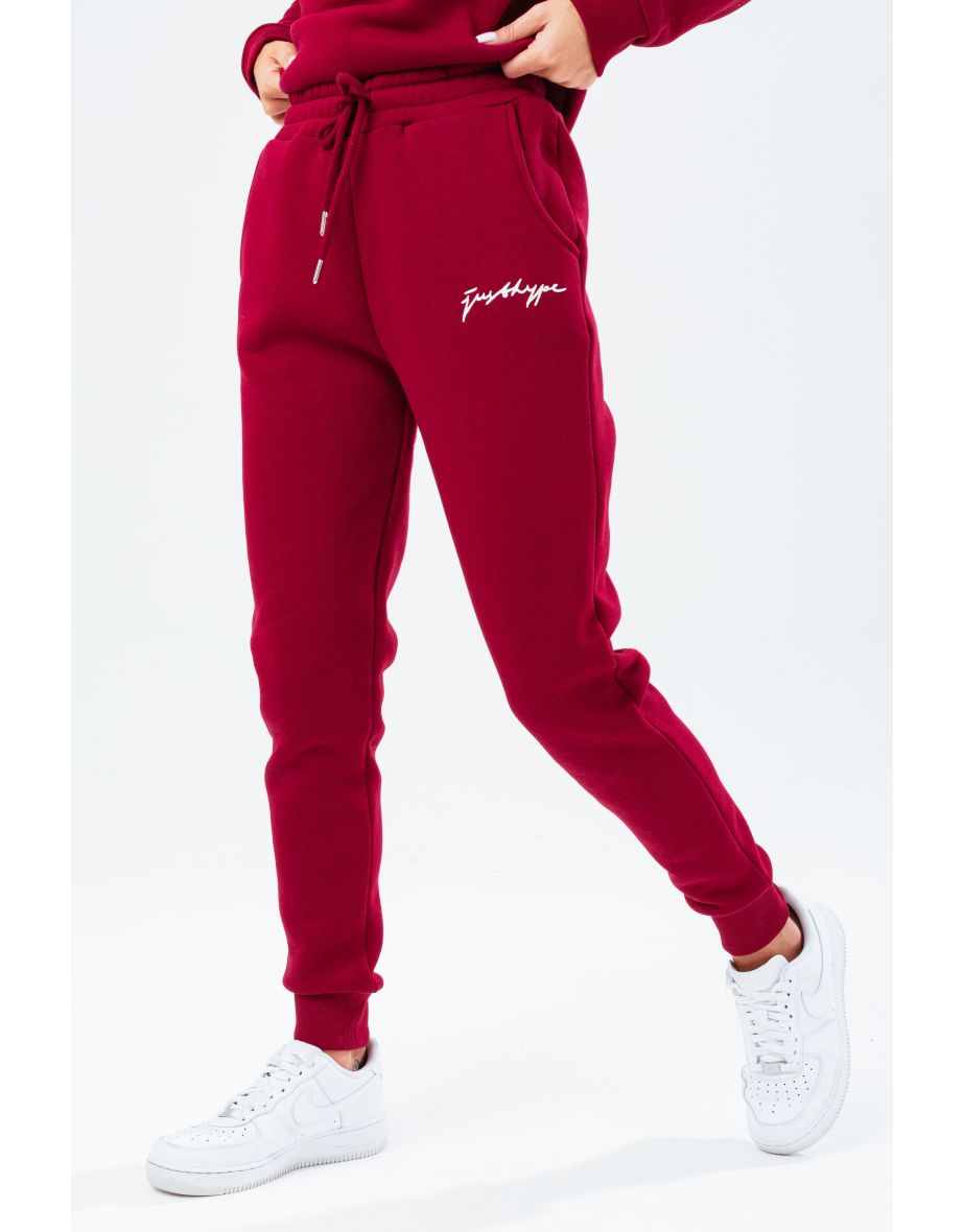 HYPE NAVY SCRIBBLE LOGO WOMEN'S JOGGERS