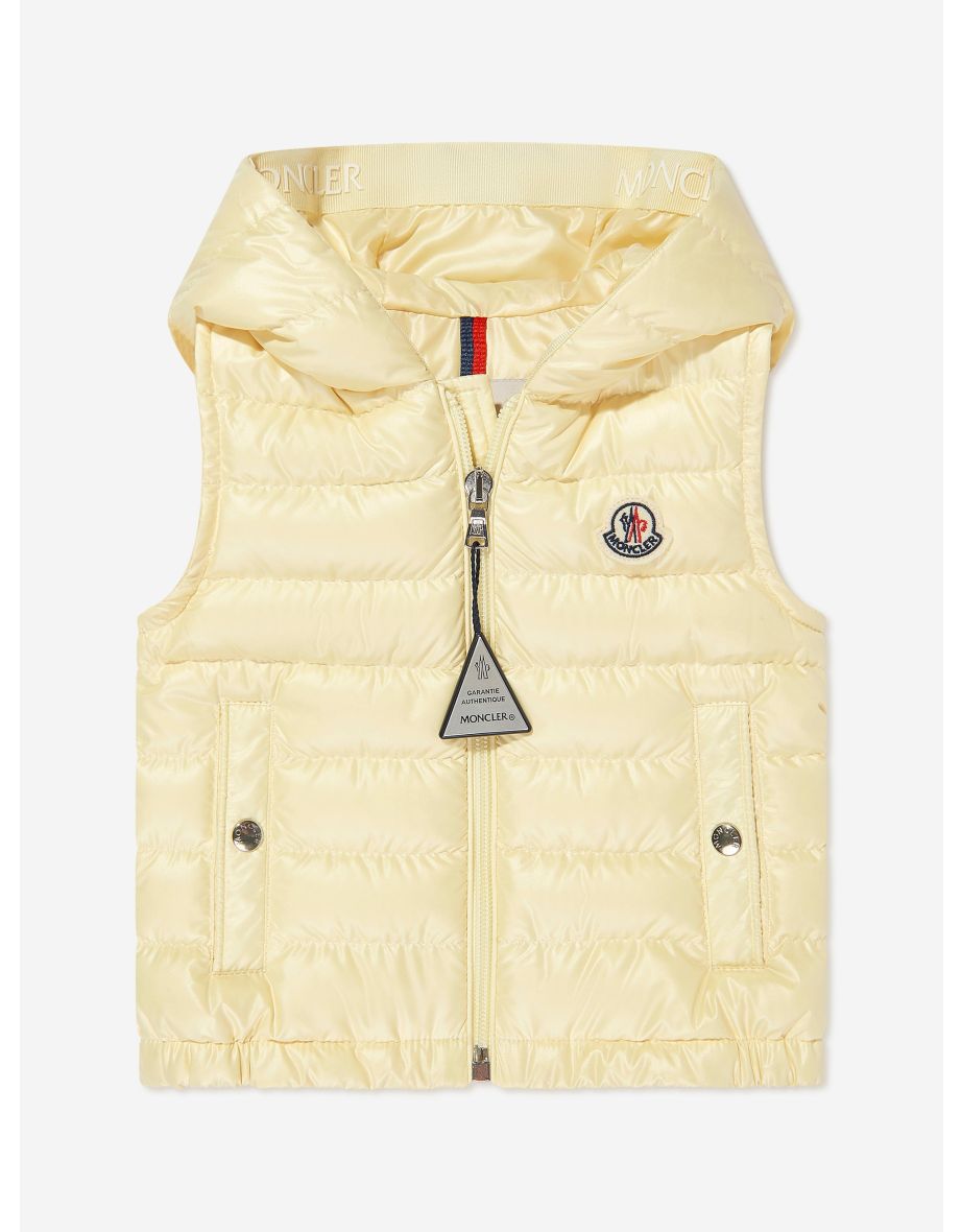 Baby Boys Down Padded Couronne Gilet in Yellow
