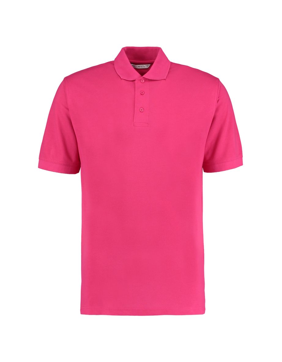 Kustom Kit Mens Klassic Superwash Short Sleeve Polo Shirt - Raspberry