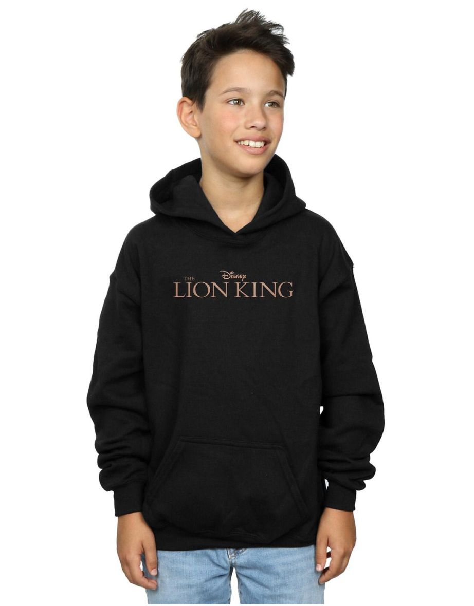 Disney Boys The Lion King Movie Logo Hoodie - Black