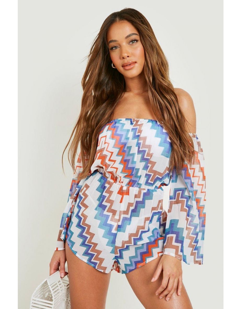 Bardot beach sales playsuit