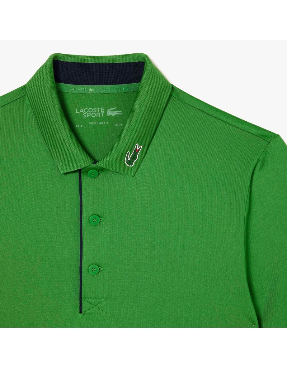 Shop Men s Lacoste SPORT Jersey Golf Polo Shirt in Green Online in Bahrain VogaCloset