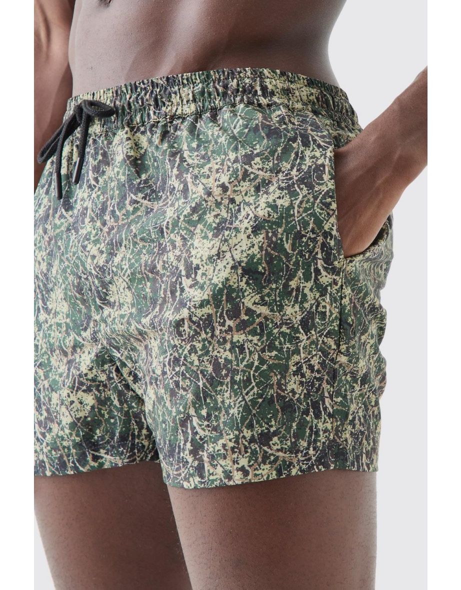 Short Length Camo Swim Short - khaki - 2